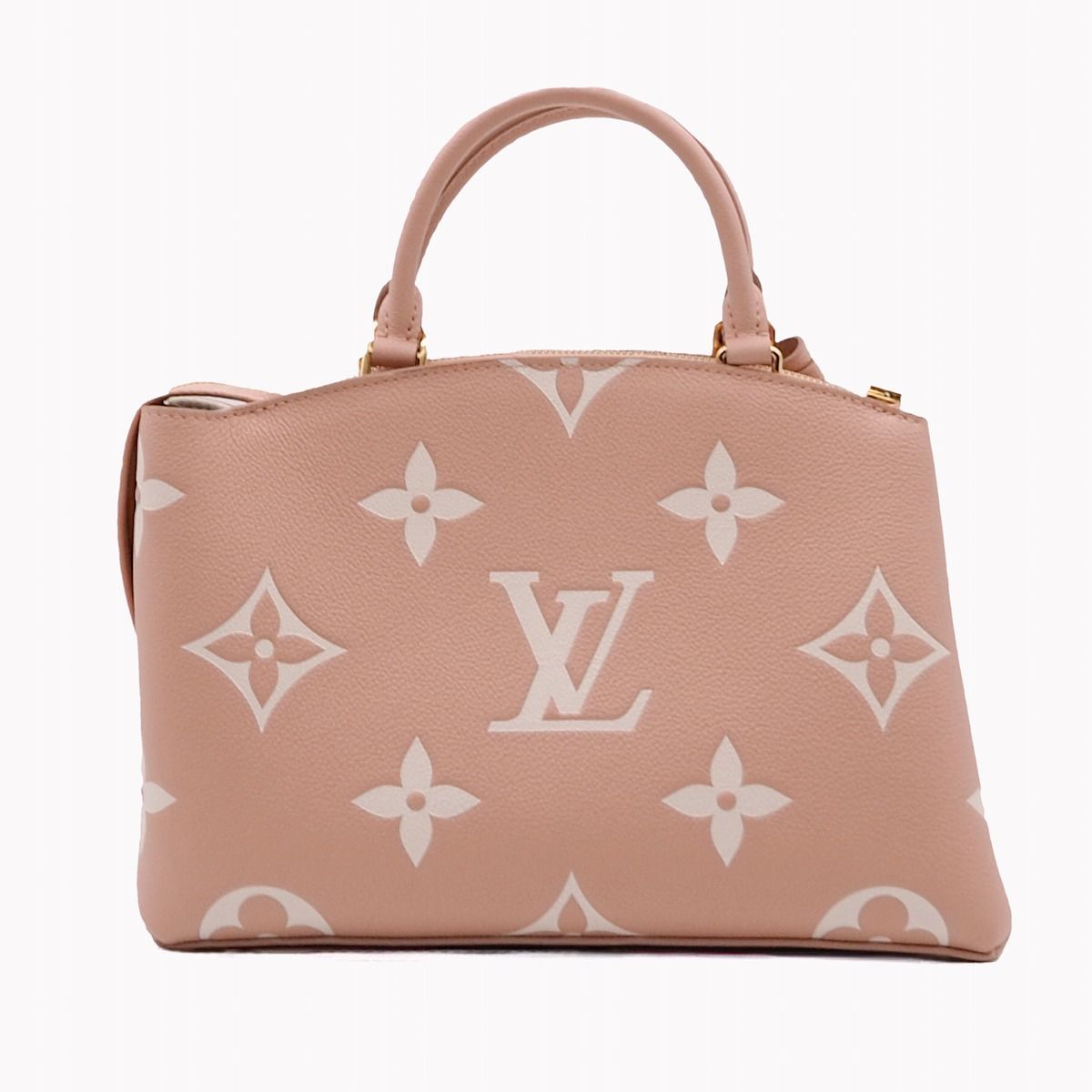 中古】LOUIS VUITTON ルイ ヴィトン プティ・パレ PM バイカラー モノグラム・アンプラント レザー バッグ ハンドバッグ ショルダー バッグ 斜め掛け 肩掛け 2WAY ローズドリアノン クレーム ゴールド金具 ストラップ付き M46353 - メルカリ