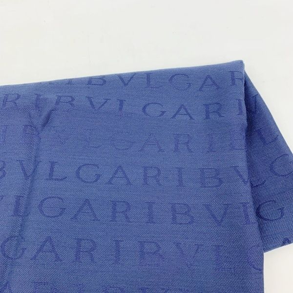 <新品未使用 タグ付き>BVLGARI ブルガリ マフラー ストール 直営店☆BVLGARI ロゴマニア ミニシェリー シルク (Bvlgari
