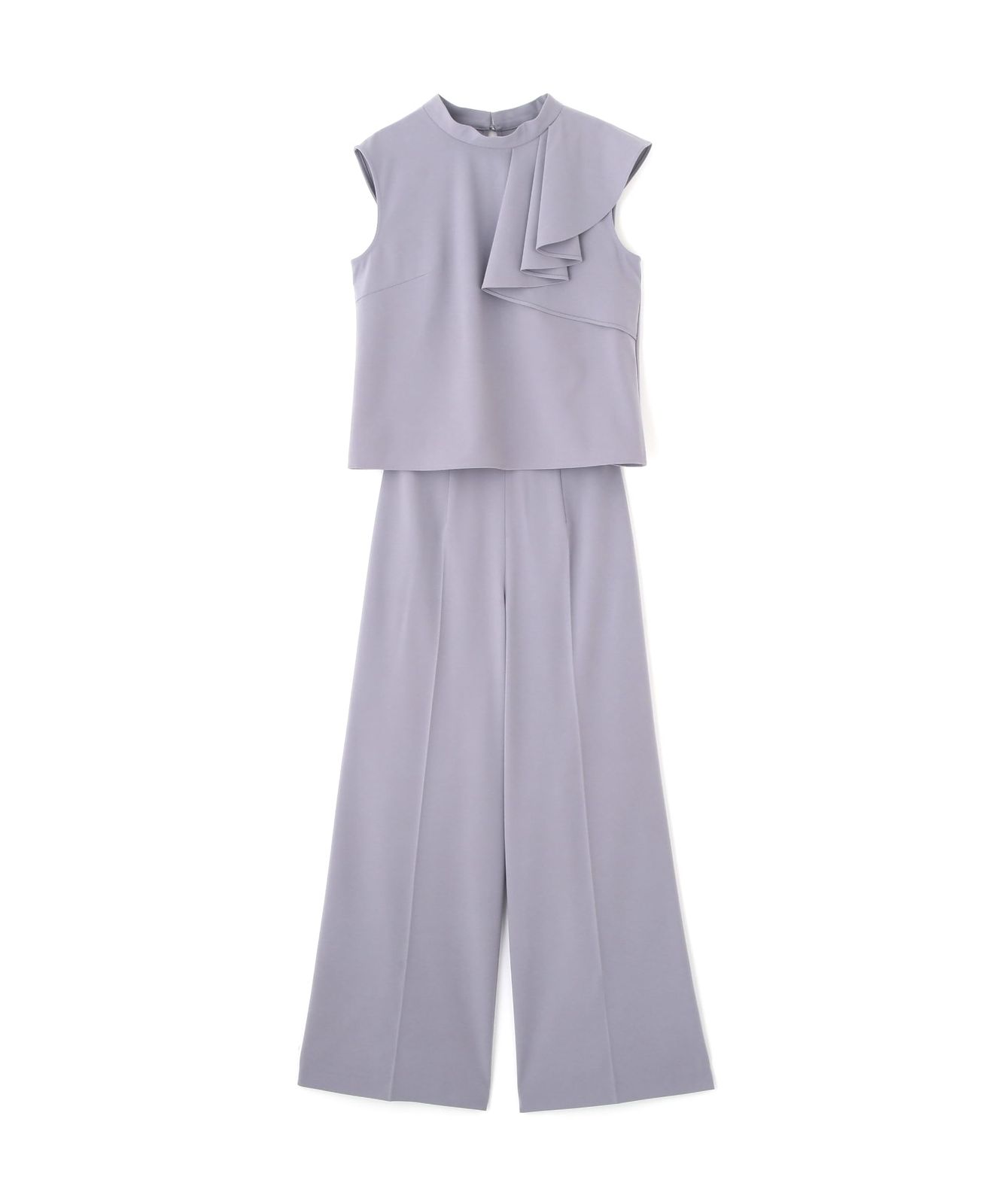 ジル バイ ジルスチュアート カジュアルドレス アシメラッフルセットアップ レディース ブルー