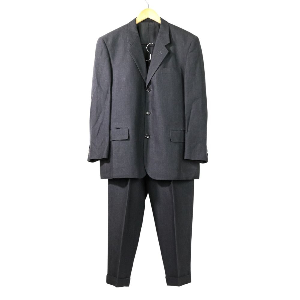 COMME des GARCONS HOMME コムデギャルソンオム テーラードジャケット スラックスパンツ スーツ セットアップ S ブラック メンズ 古着