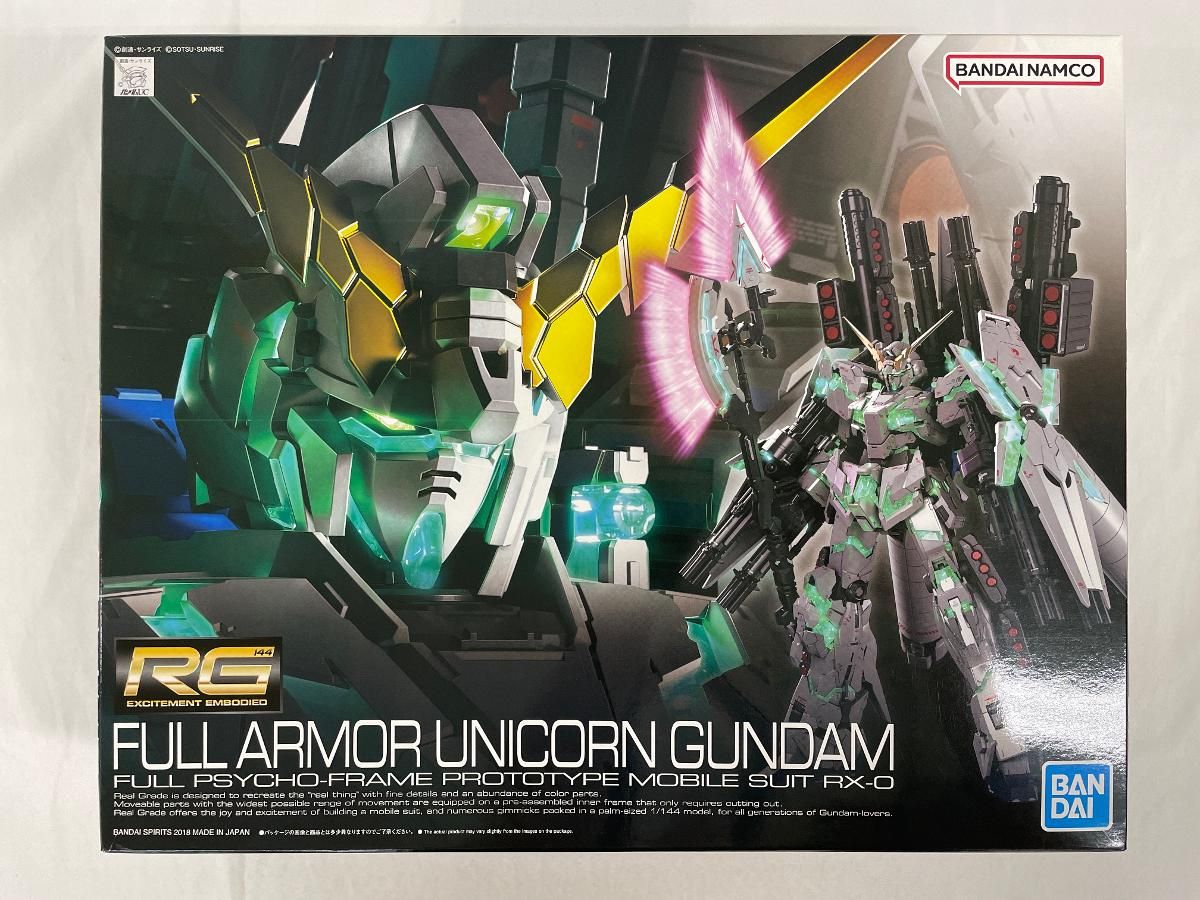 未開封 RG 機動戦士ガンダムUC フルアーマー ユニコーンガンダム 1|144スケール 色分け済みプラモデル