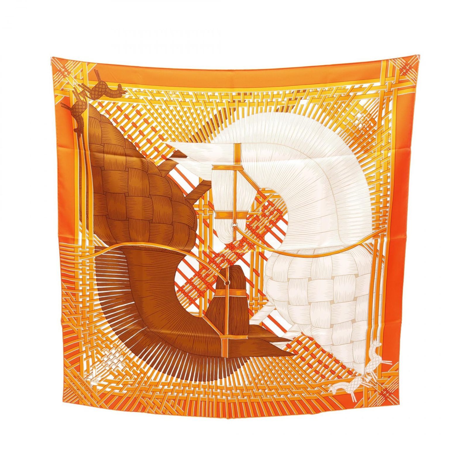 ✨️新品級✨️ エルメス カレ90 MASAN&MASAN スカーフ シルク エルメス HERMES スカーフ カレ90 MASAN&MASAN シルク カレ90