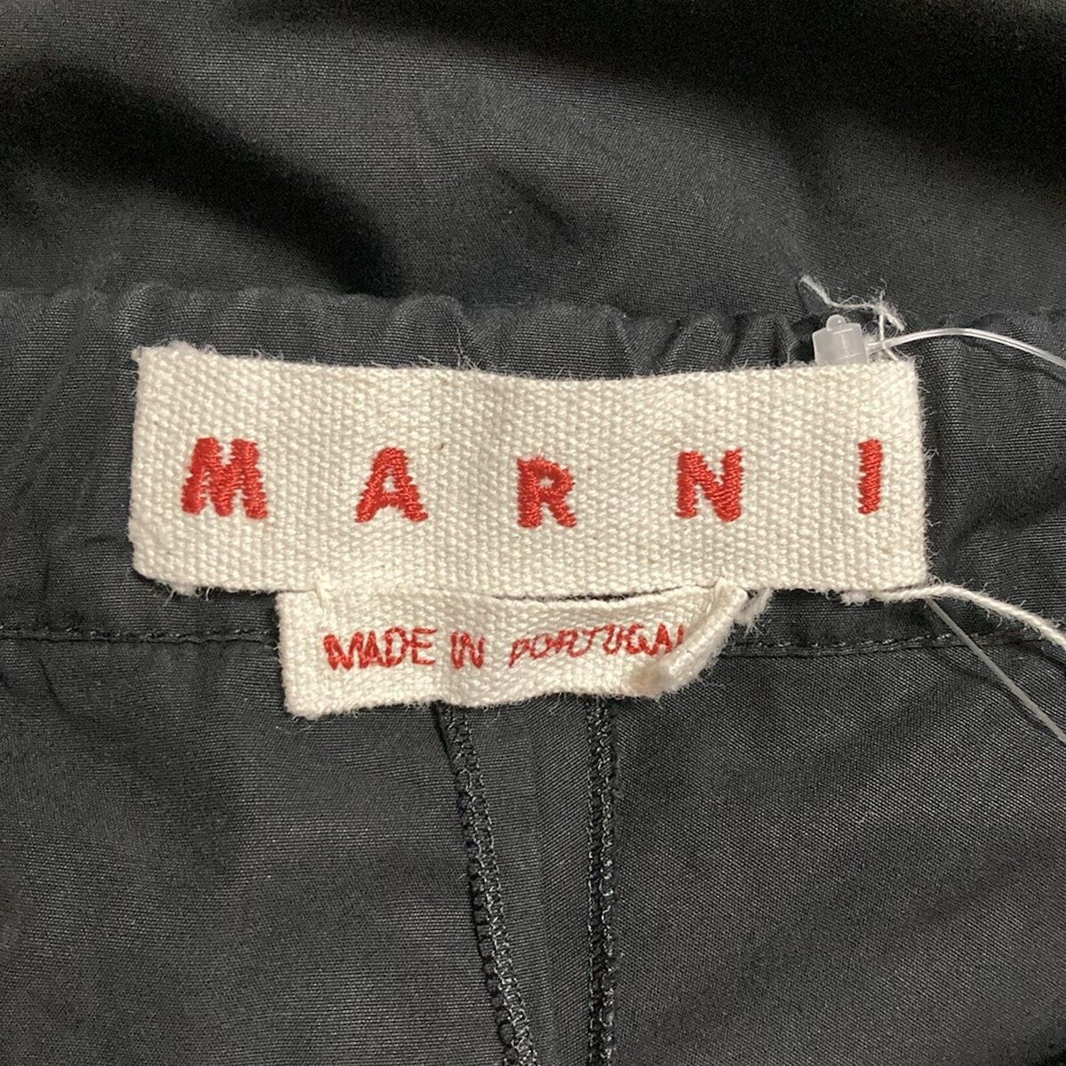 MARNI マルニ パンツ サイズ38 S レディース - 黒 クロップド 半端丈 ウエストゴム DECORATOM_COM_BR
