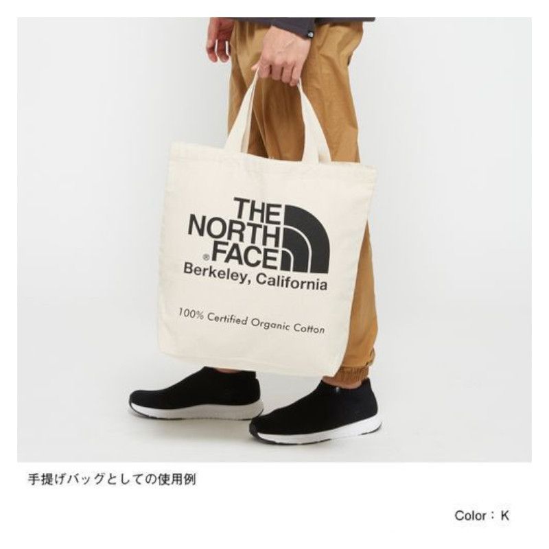 THE NORTH FACE　ノースフェイス　オーガニックコットントート　Organic Cotton Tote　トートバッグ　ブルー