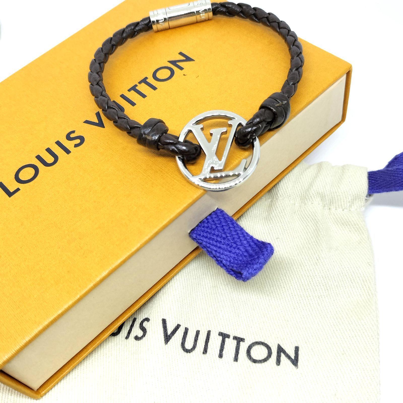 LOUIS VUITTON ルイ ヴィトン ブラスレ・LVサークル レザー ブレスレット 546 - メルカリ