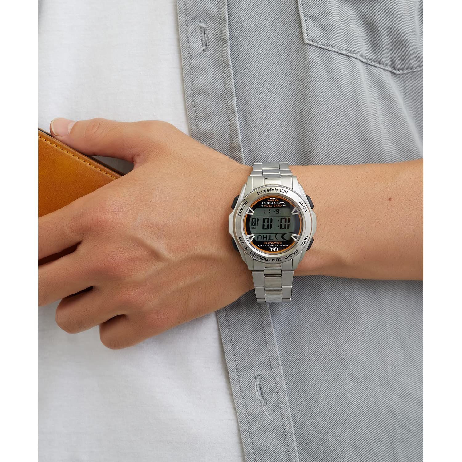 【数量限定】シチズン Q&Q 腕時計 デジタル 電波 ソーラー 防水 日付 メタ - メルカリShops