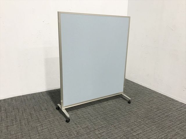 パーティション 自立式 リンキー クロスタイプ キャスター付 内田洋行 ウチダ ライトブルー