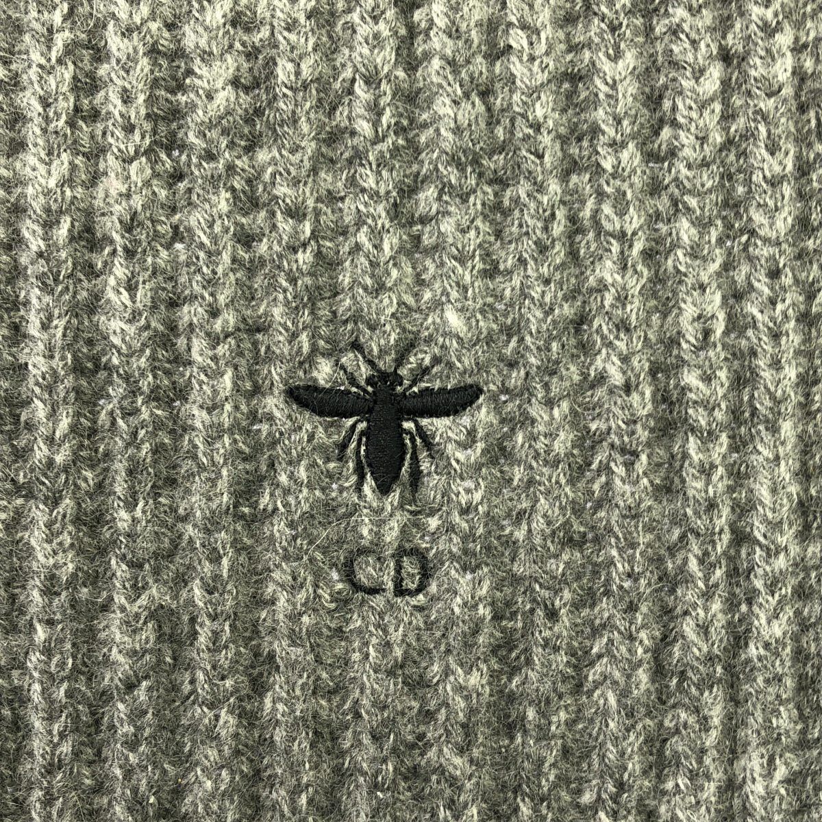 Dior ディオール BEE マフラー グレー - メルカリ