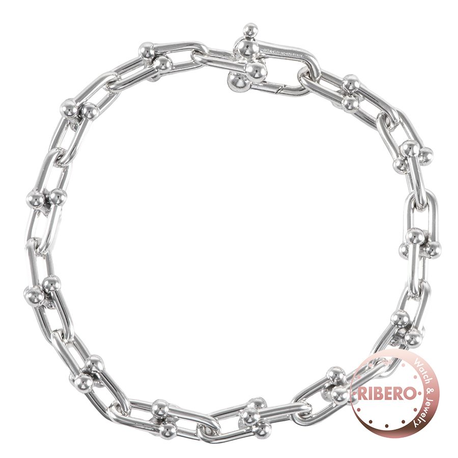 【美品】ティファニー ハードウェア スモールリンク ブレスレット シルバー TIFFANY&Co.】ティファニー ハードウェア スモールリンク