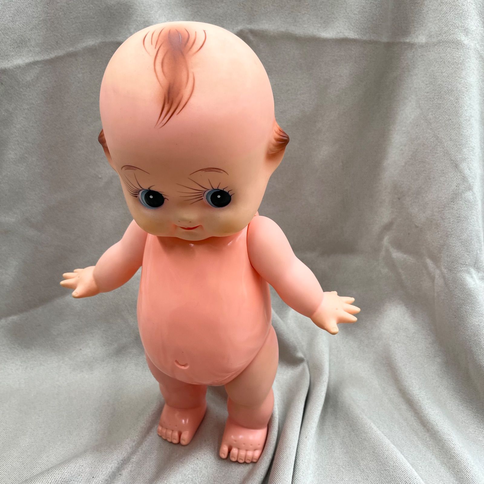 レア】キユーピー 人形 キューピー ソフビ 昭和 レトロ 可動式 自立