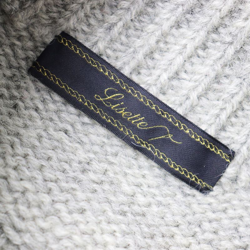 リゼッタ Lisette 美品 求心編み ウールケーブルニットプルオーバー  