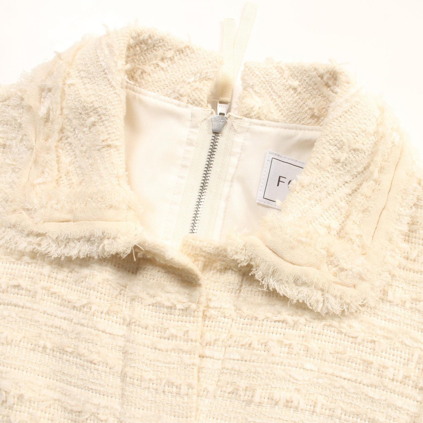 フォクシー FOXEY ワンピース 33545-A0FE10M オフホワイト コットン  