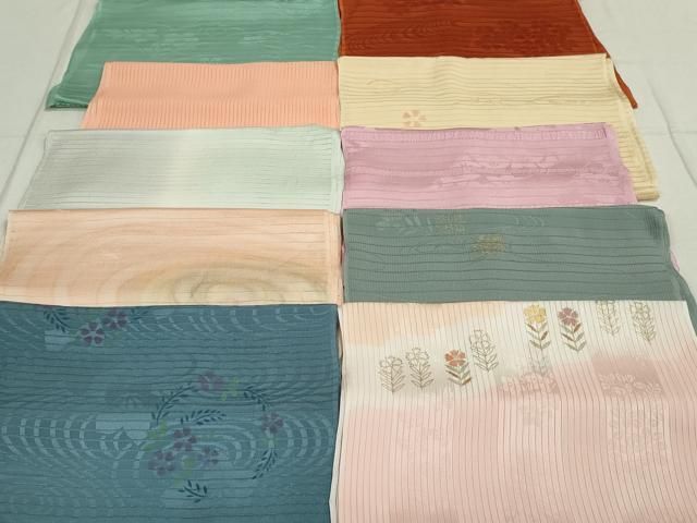 平和屋着物＊夏物　和装小物　帯揚げ10枚　全て正絹　逸品　DAAT0891by 平和屋着物＊夏物 和装小物 帯揚げ10枚 全て正絹 逸品 DAAT0891by