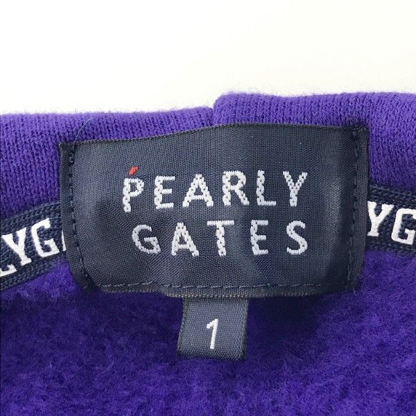 PEARLY GATES パーリーゲイツ 裏起毛 パーカー 2 パープル ゴルフ
