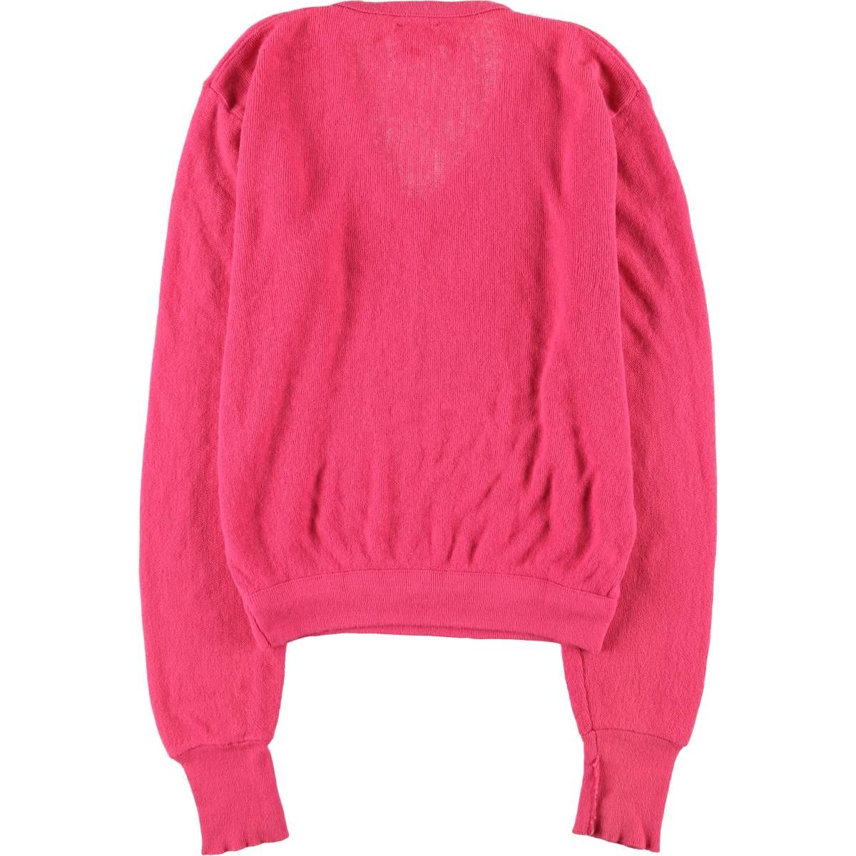 古着 80~90年代 ラコステ LACOSTE IZOD Vネック アクリルニットセーター レディースM相当 ヴィンテージ|eaa583145