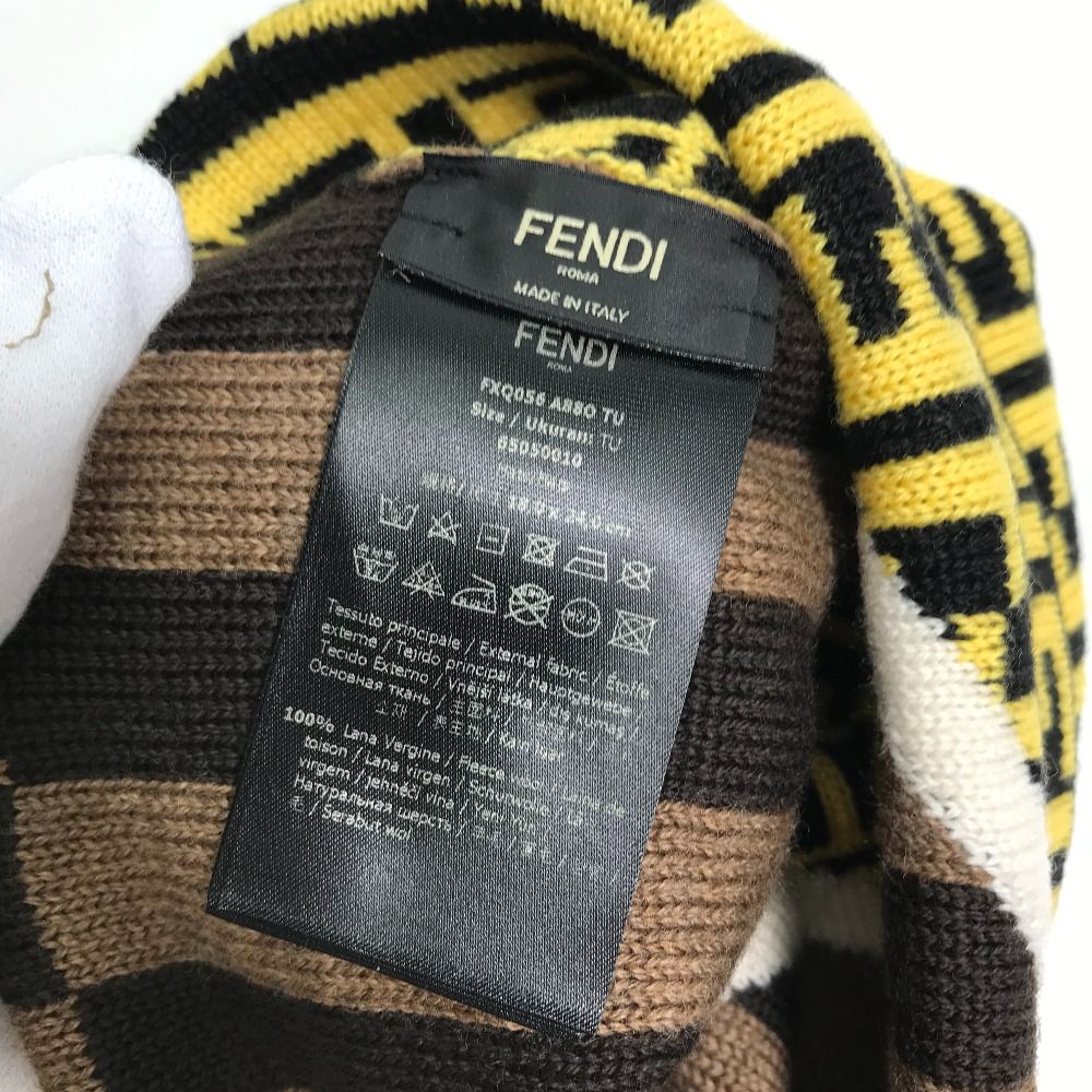FENDI フェンディ ニット帽 ニットキャップ FXQ056 ウール - メルカリ