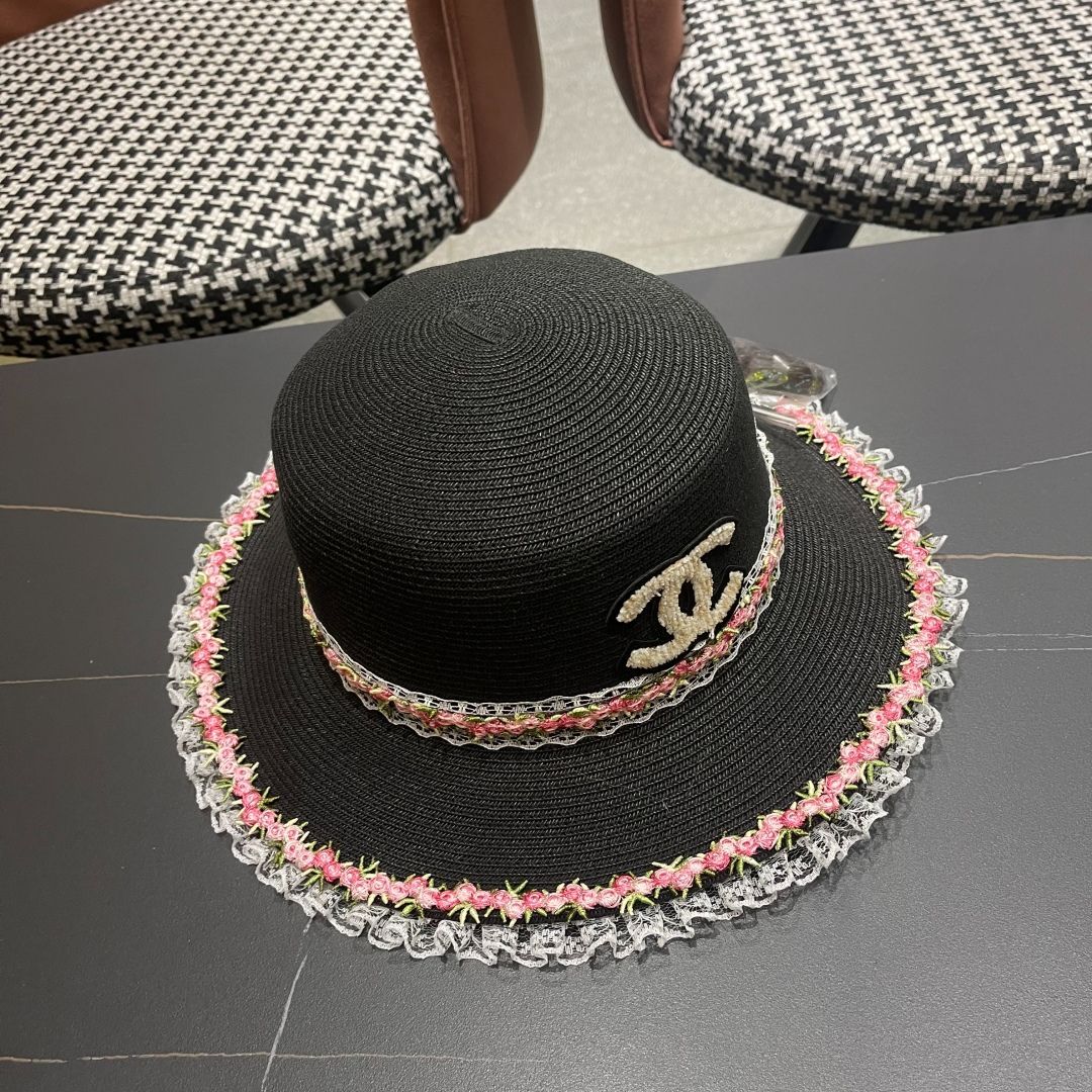 今週末限定値下げ‼️CHANELハット麦わら帽子 今日特価】CHANEL 2025 新 麦わら リゾート風 帽子-3 - メルカリ
