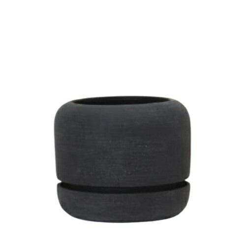 花 観葉植物用ポット エルサ 11 K Polystone POT 4個入り 18028 底穴あり 受皿付き 代引き不可 小型ポット FARM p109