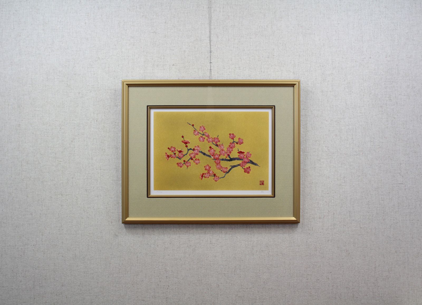加山又造『紅梅』リトグラフ【真作保証】 絵画 加山又造『紅梅』リトグラフ【真作保証】 絵画 - メルカリ