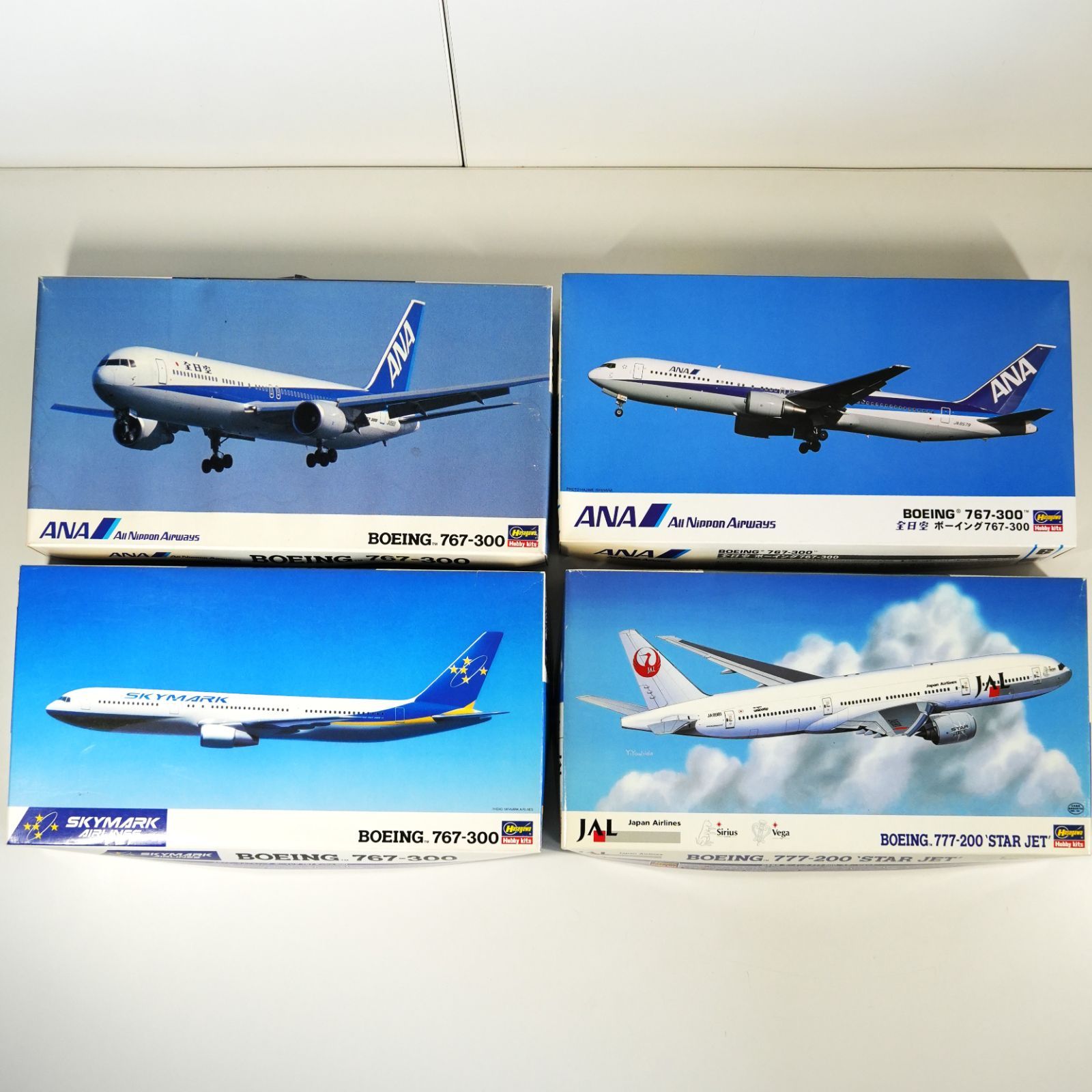 IM] 未組立 ハセガワ 1/200 ボーイング 767-300 777-200 日本製 4種