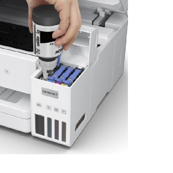 04172 EPSONインクジェット複合機 FAX付 エコタンク EW-M674FT ホワイト