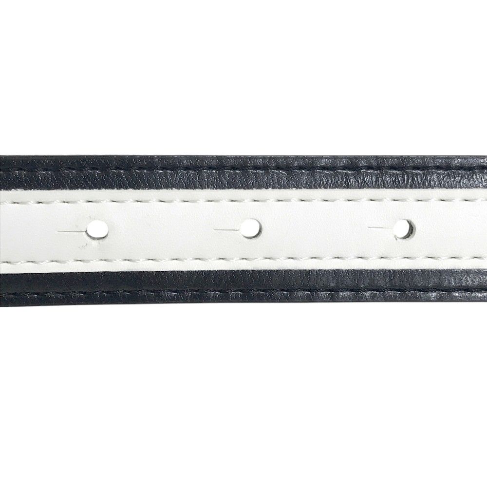 【美品】CPG GOLF(シーピージーゴルフ) ベルト 黒白 レディース フリーサイズ ゴルフ用品 2508-0109 中古