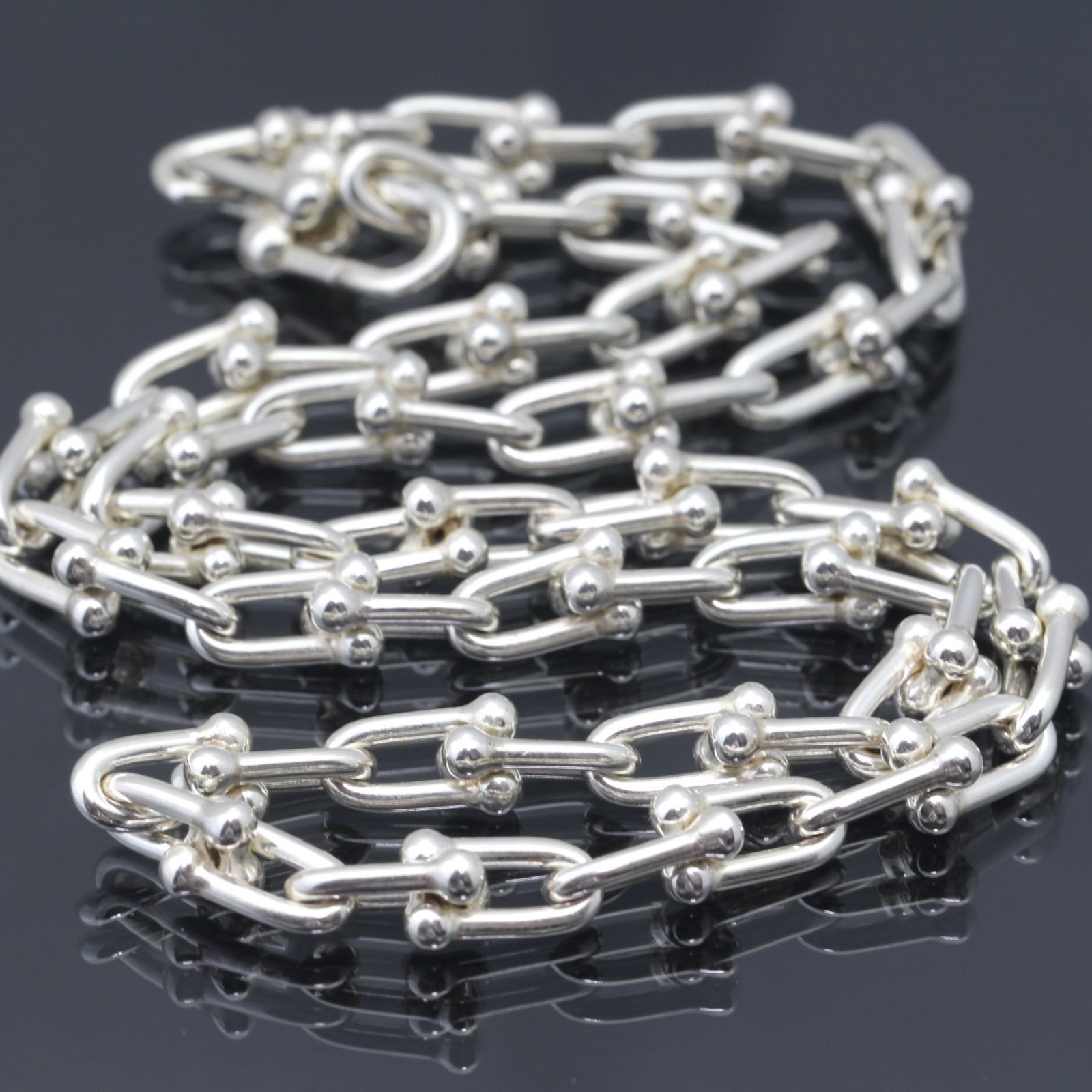 極美品 ティファニー ハードウェア リンク ネックレス シルバー925 Tiffany & Co. - 新品同様 ティファニー ハードウェア グラ