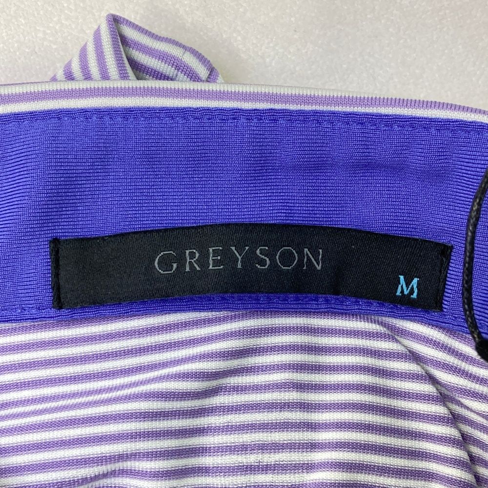 サイズ：L GREYSON グレイソン  半袖ポロシャツ ドラゴン 総柄 ブルー系 [240101427952] ゴルフウェア メンズ ストスト 新品】GREYSON グレイソン 半袖ポロシャツ ドラゴン 総柄 ブルー