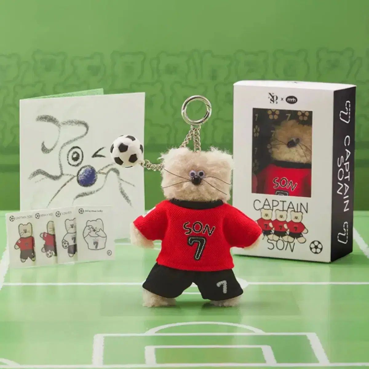 Monamhee x NOS7】 SON.hee Keyring Cream キーリング 大人気