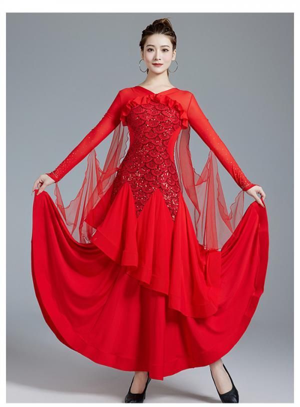 ワルツダンス ワンピースドレス