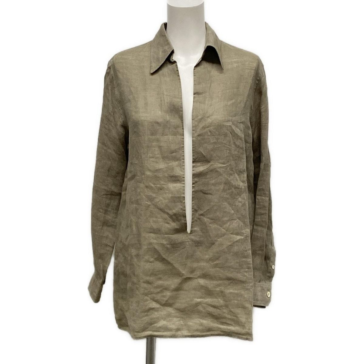 エルメス HERMES マルジェラ期 フランス製 ヴァルーズシャツ 開襟