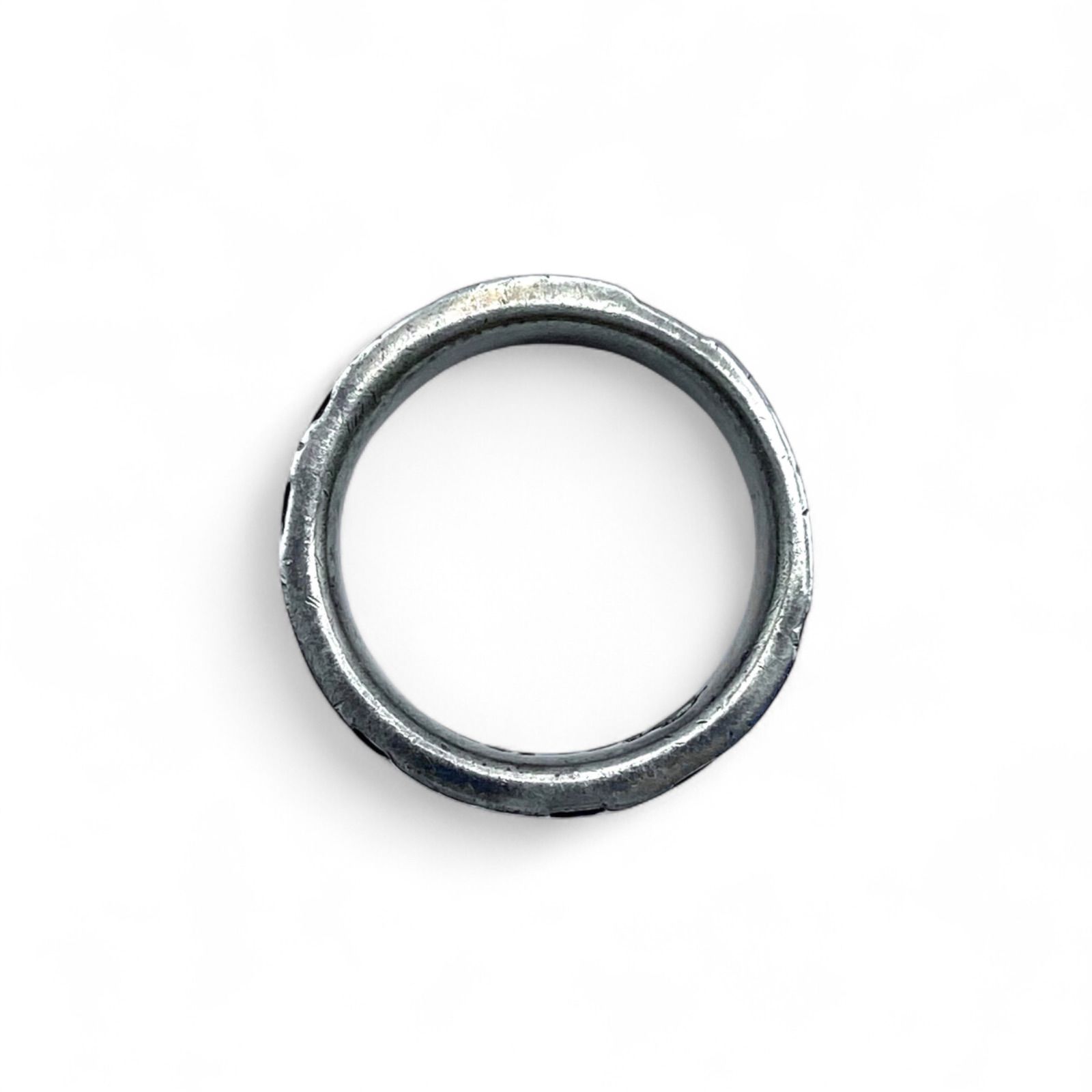 ドットパターン】Sterling Silver 925 刻印 80s Vintage Ring シルバー 