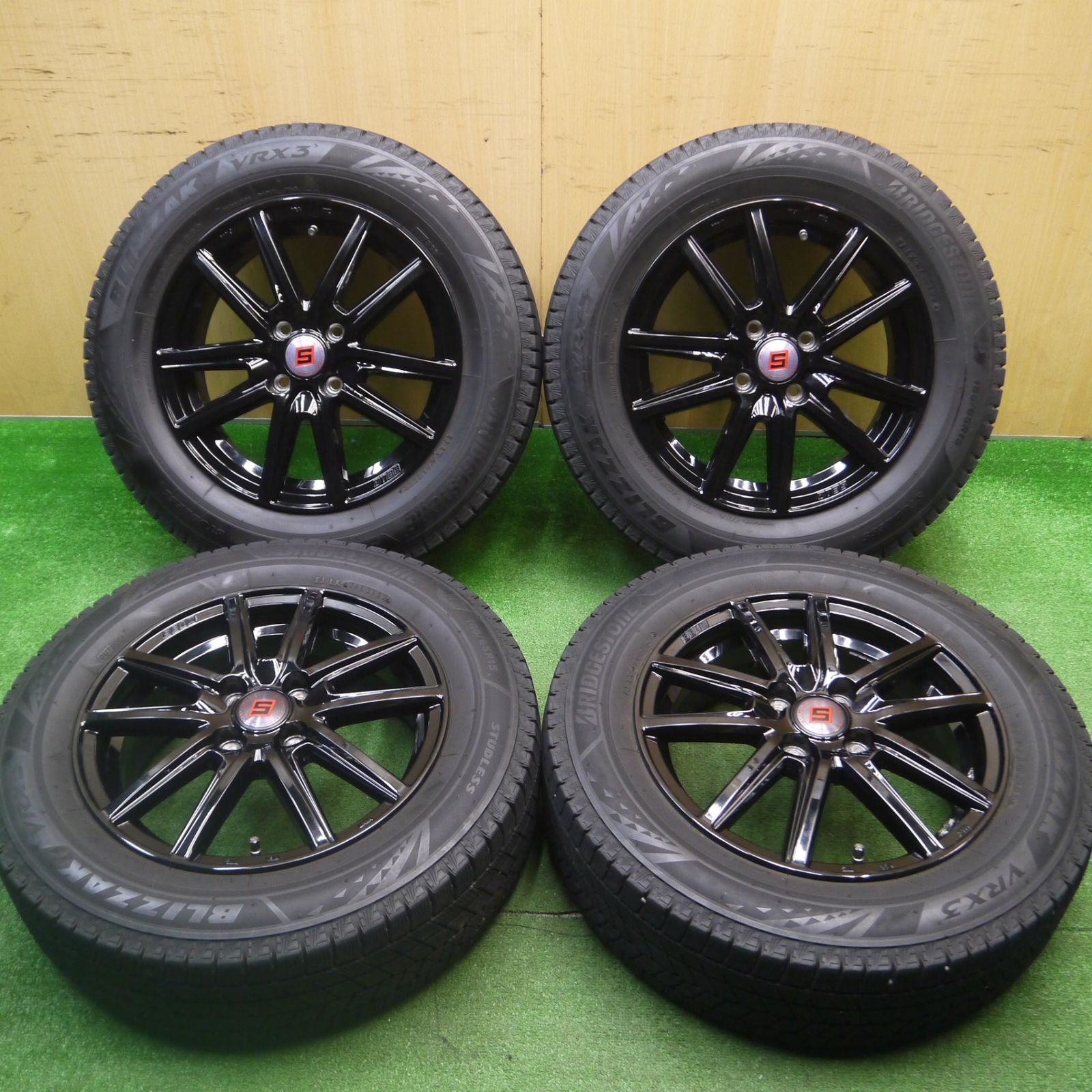 [送料無料] キレイ！22年スタッドレス 185/65R15 ブリヂストン ブリザック VRX3 SEIN ザイン 15インチ PCD100/4H4121706Hス