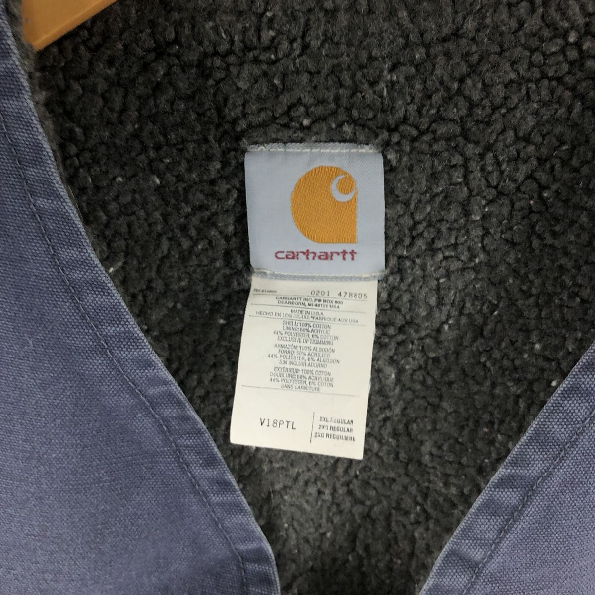 古着 00年代 カーハート Carhartt ダックベスト USA製 メンズXXL相当