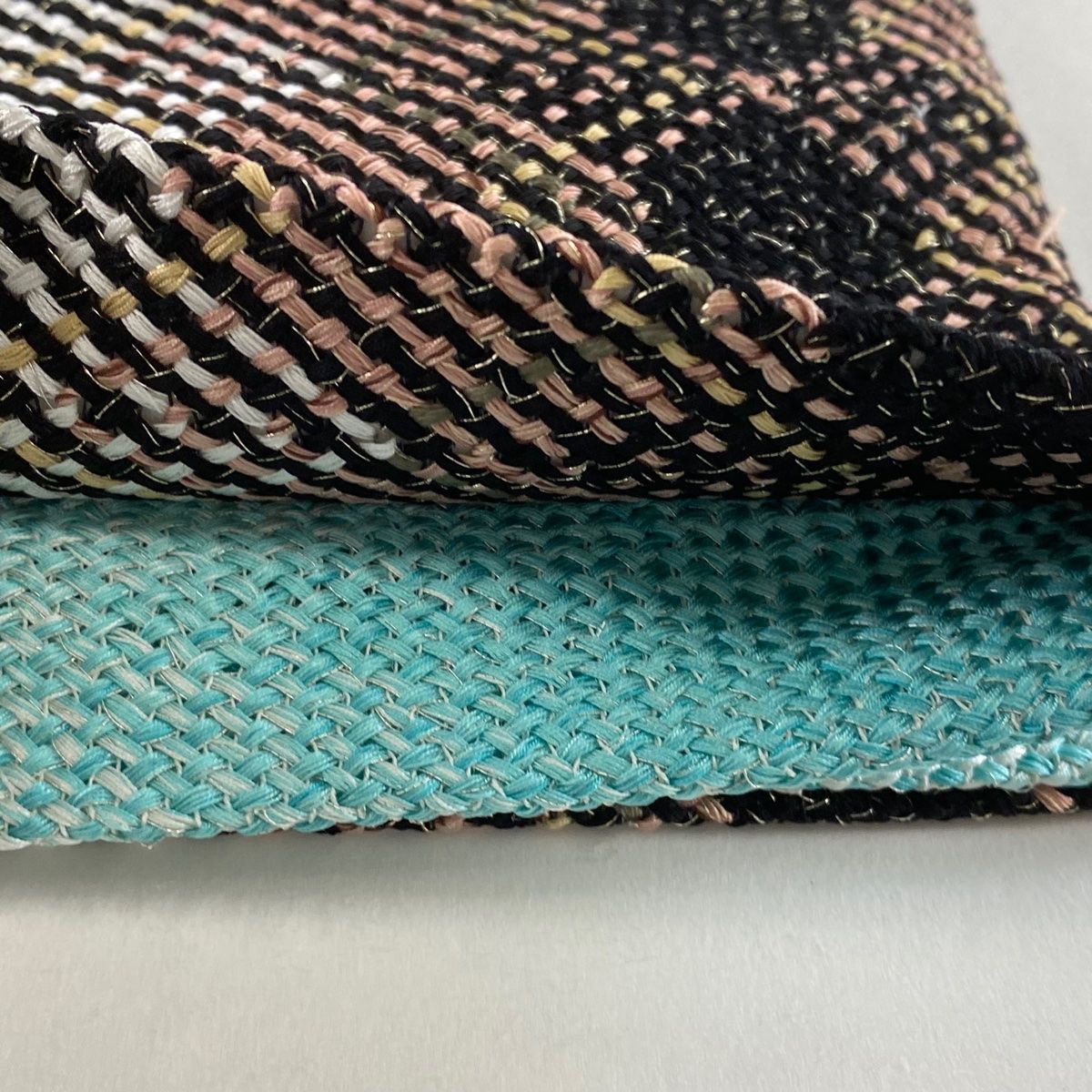 半幅帯 美品 名品 草花 幾何学模様 金糸 箔 青緑 正絹 【中古】 半幅