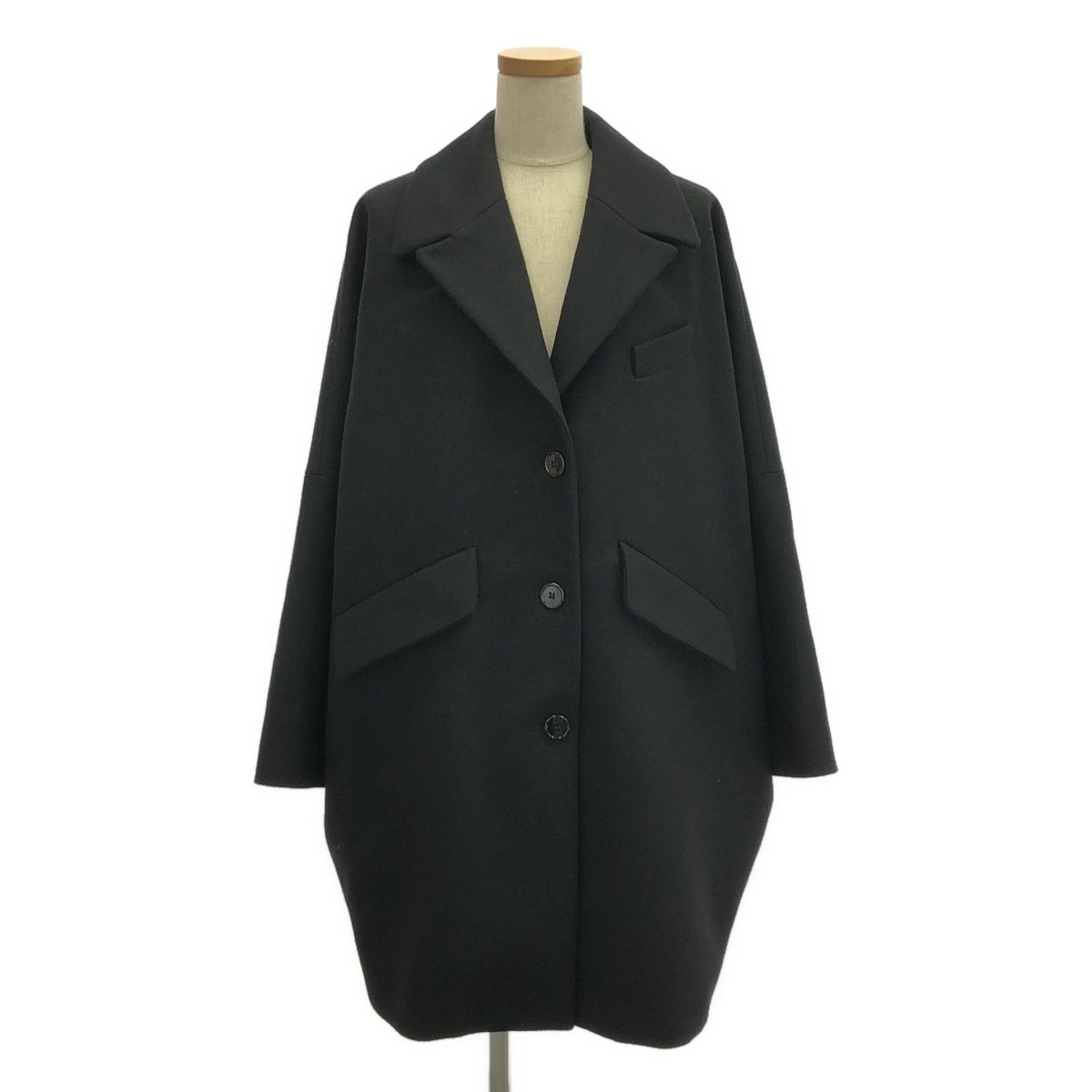MM6 Maison Margiela | エムエムシックスメゾンマルジェラ | 2025AW | ウール オーバーサイズ コクーンコート | 38 | ブラック | レディース