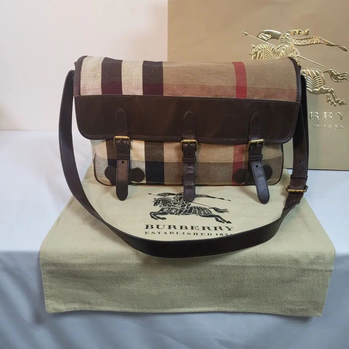 Burberry(バーバリー) キャンバス ショルダー アン クロス バッグ