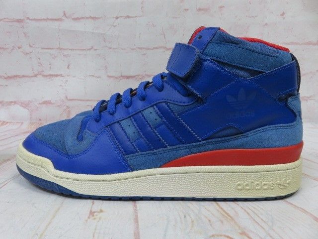 【中古】adidas ｱﾃﾞｨﾀﾞｽ ｽﾆｰｶｰ FORUM MID NBA PISTONS 060125 ﾌﾞﾙｰ 28.0cm 991804612