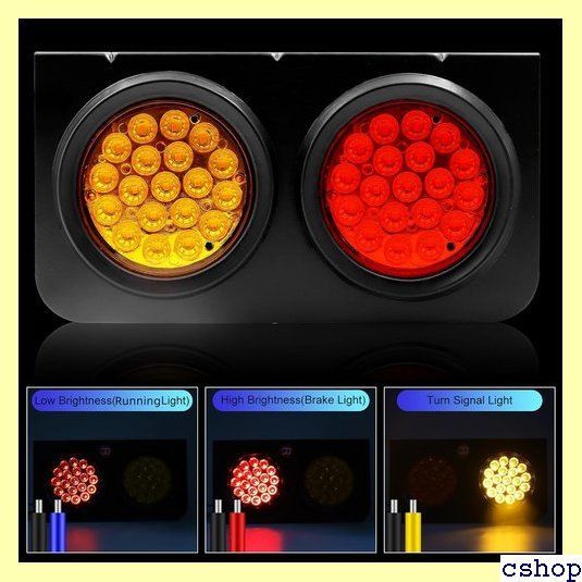 LEDトラックテールライト 19-LED 24Vユニバーサルリアランプスーパーブ LEDトラックテールライト、57-LED 24Vユニバーサルリアランプスーパー