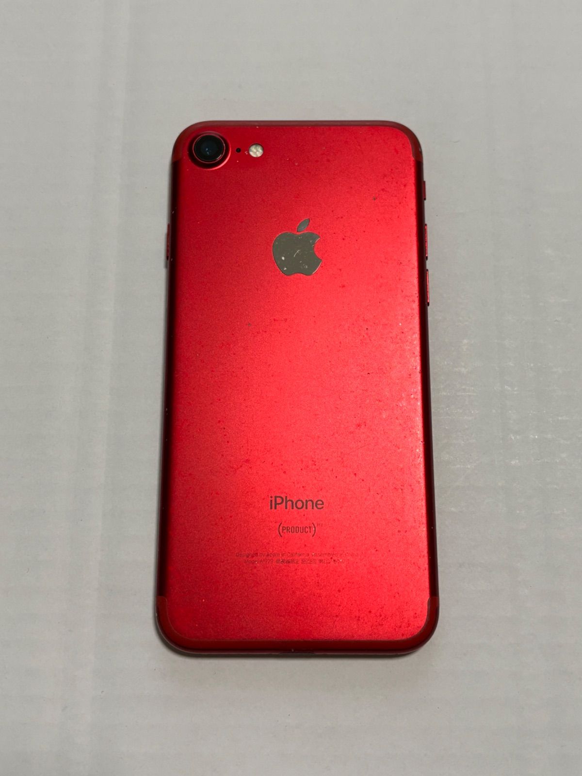 ジャンク品 Apple iPhone7 128GB レッド SIMフリー