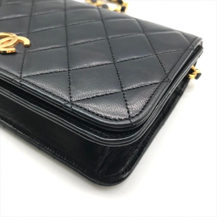 CHANEL ミニミニマトラッセ ココマーク バッグチャーム ラムスキン　黒 美品 CHANEL シャネル ココマーク ミニ マトラッセ プッシュ
