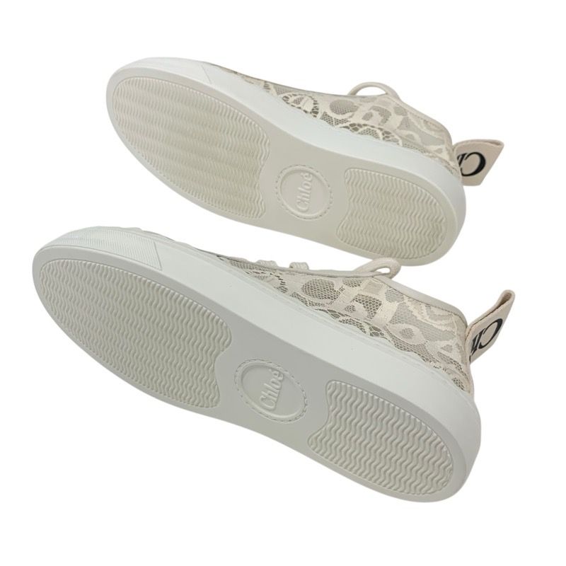 クロエ Chloe Lauren スニーカー 靴 シューズ ファブリック ベージュ