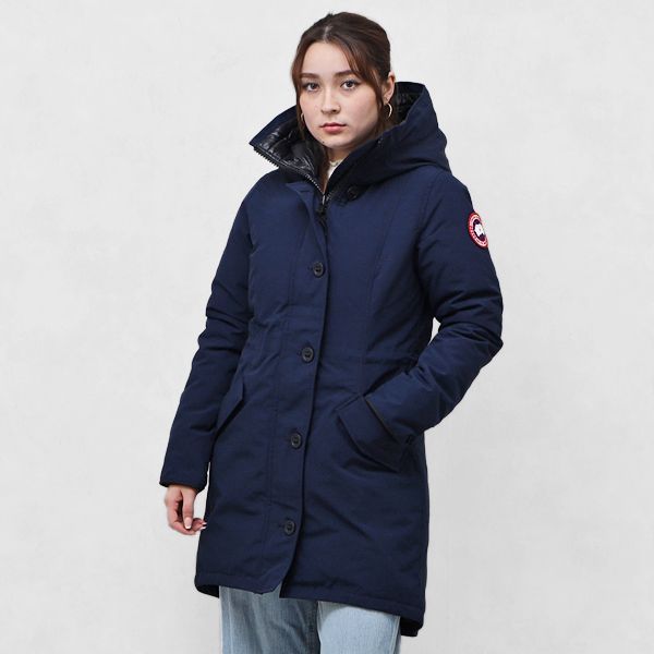 サイズXS カナダグース CANADA GOOSE ROSSCLAIR PARKA ロスクレア フード付 ダウンコート ダウンジャケット アウター  ブルゾン ネイビー [レディース] 2580W 63 NAVY - メルカリ