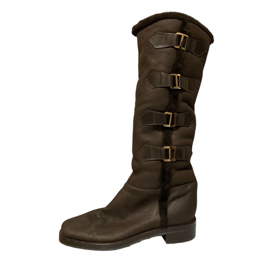 【美品】sergio rossi ロングブーツ 24cm 24cm Sergio Rossi(セルジオロッシ) ロングブーツ(レディース