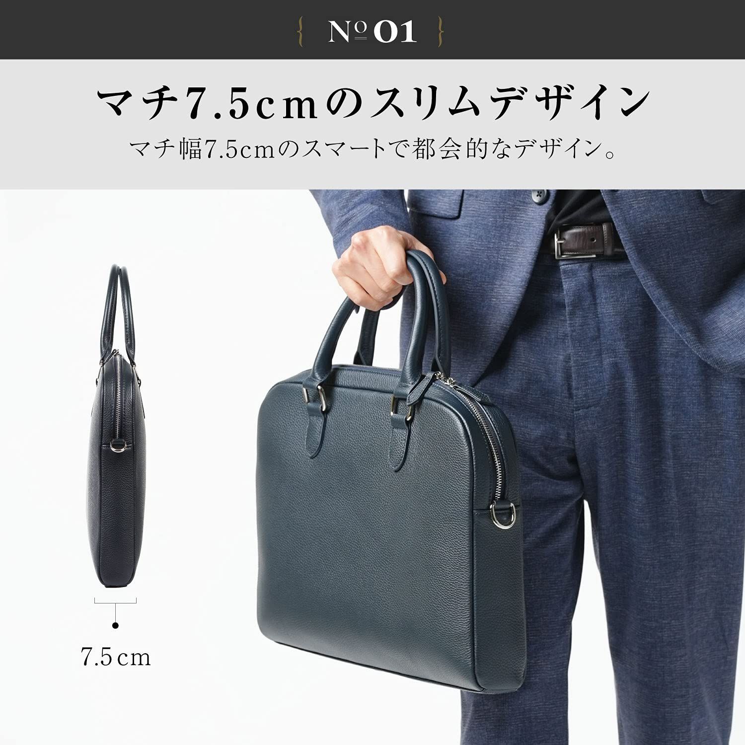 ムラ ブリーフケース メンズ 本革 ビジネスバッグ レザー 大容量 a4 NEXPOTALLINN_EU