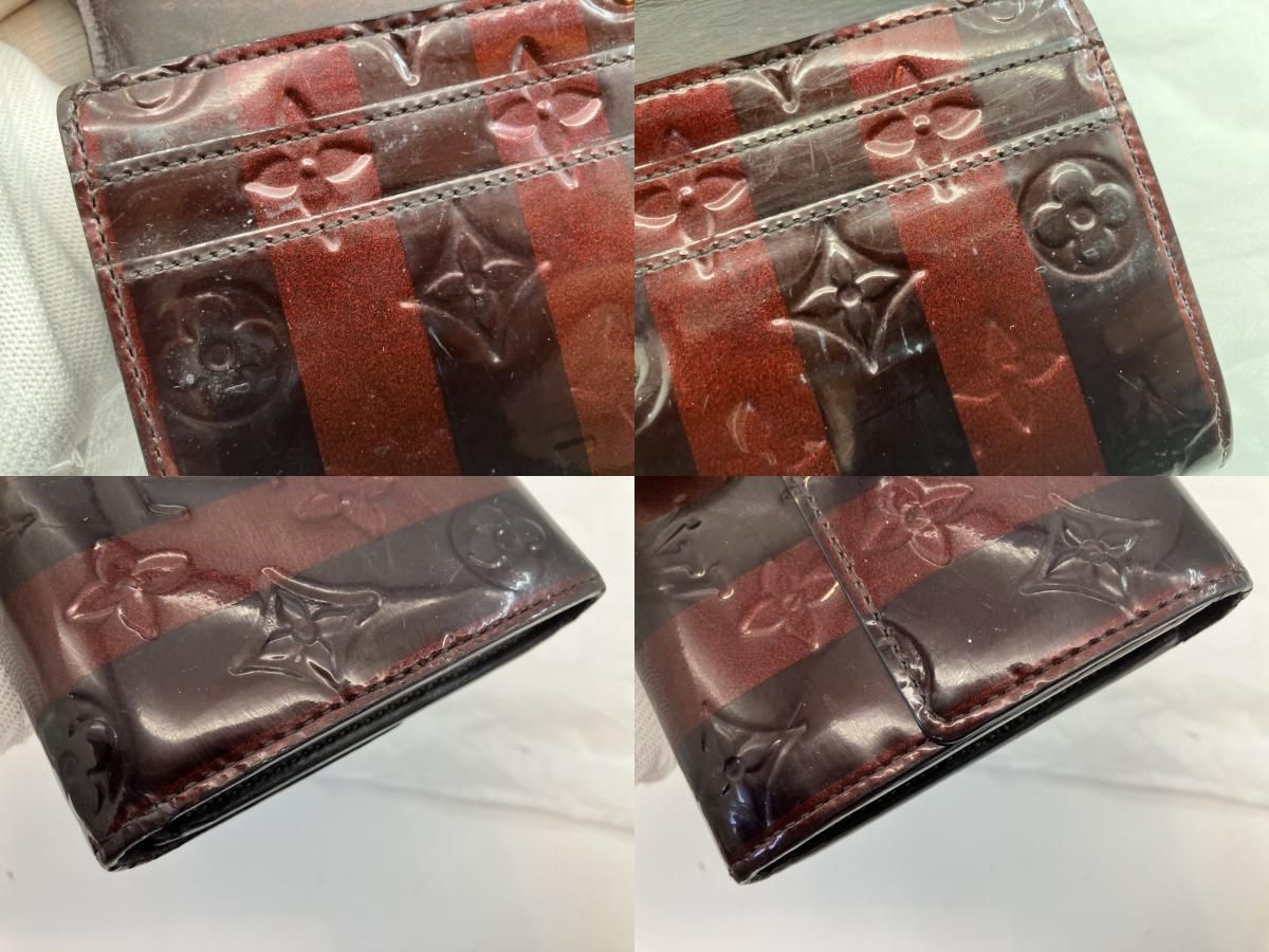 LOUIS VUITTON ヴェルニ ポルトフォイユ・サラ レイユール M91715 長