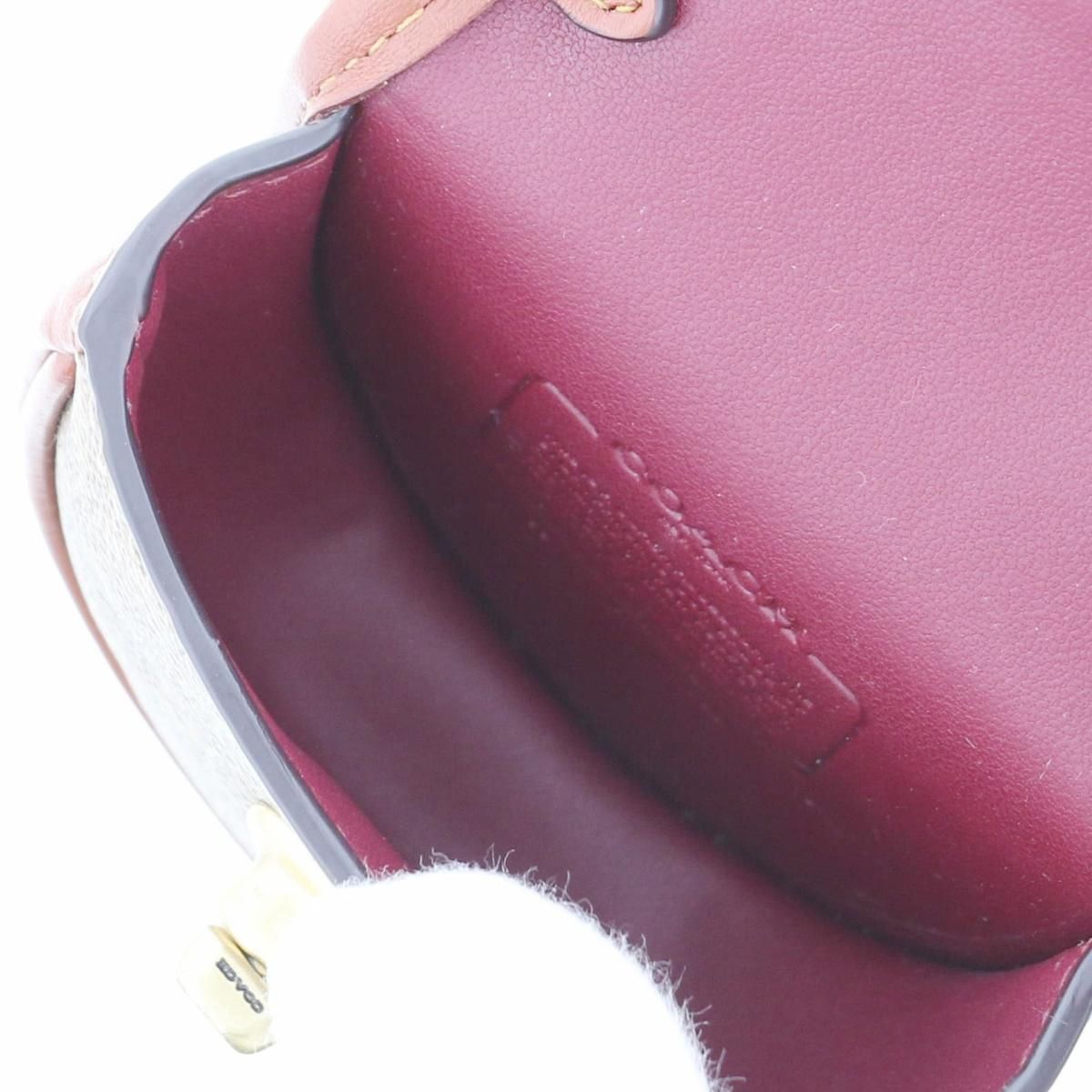 中古】 COACH （コーチ） ﾐﾆ ｻﾄﾞﾙ ﾊﾞｯｸﾞ ﾁｬｰﾑ 小物 ｷｰﾘﾝｸﾞ