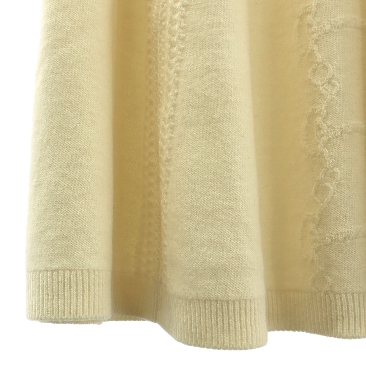 新品】 HERMES / エルメス | ウール カシミヤ シェーヌダンクル柄