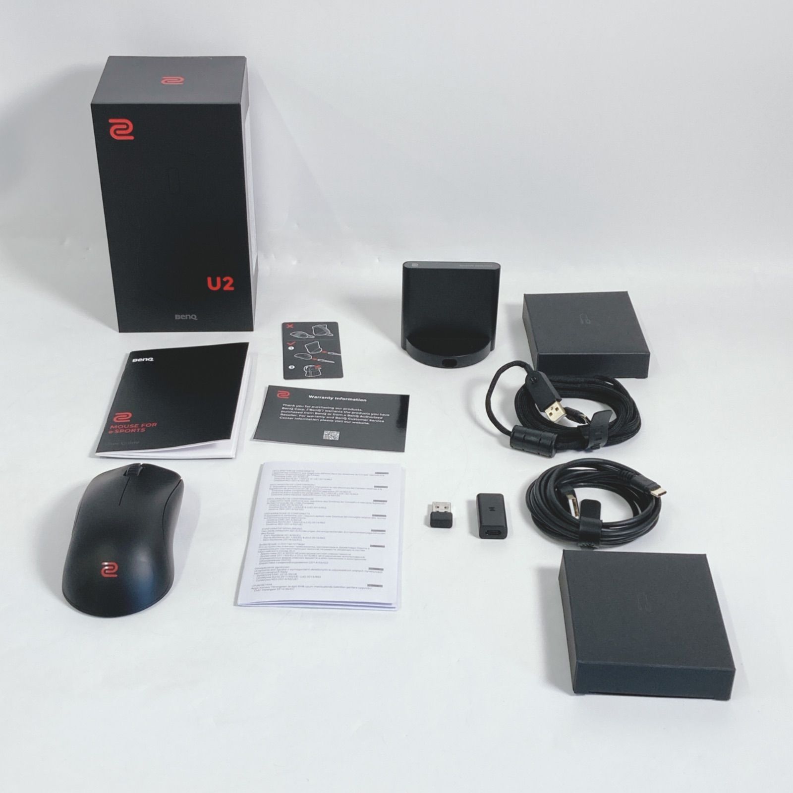 ベンキュー ジャパン BenQ ZOWIE U2 ワイヤレスゲーミングマウス 左右対称|約60g|3395センサー|エンハンストワイヤレスレシーバー付属|右利き用|プラグ＆プレイ