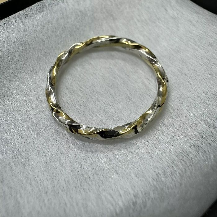 VIVIFY Silver x Brass Spiral Ring 23号 - メルカリ